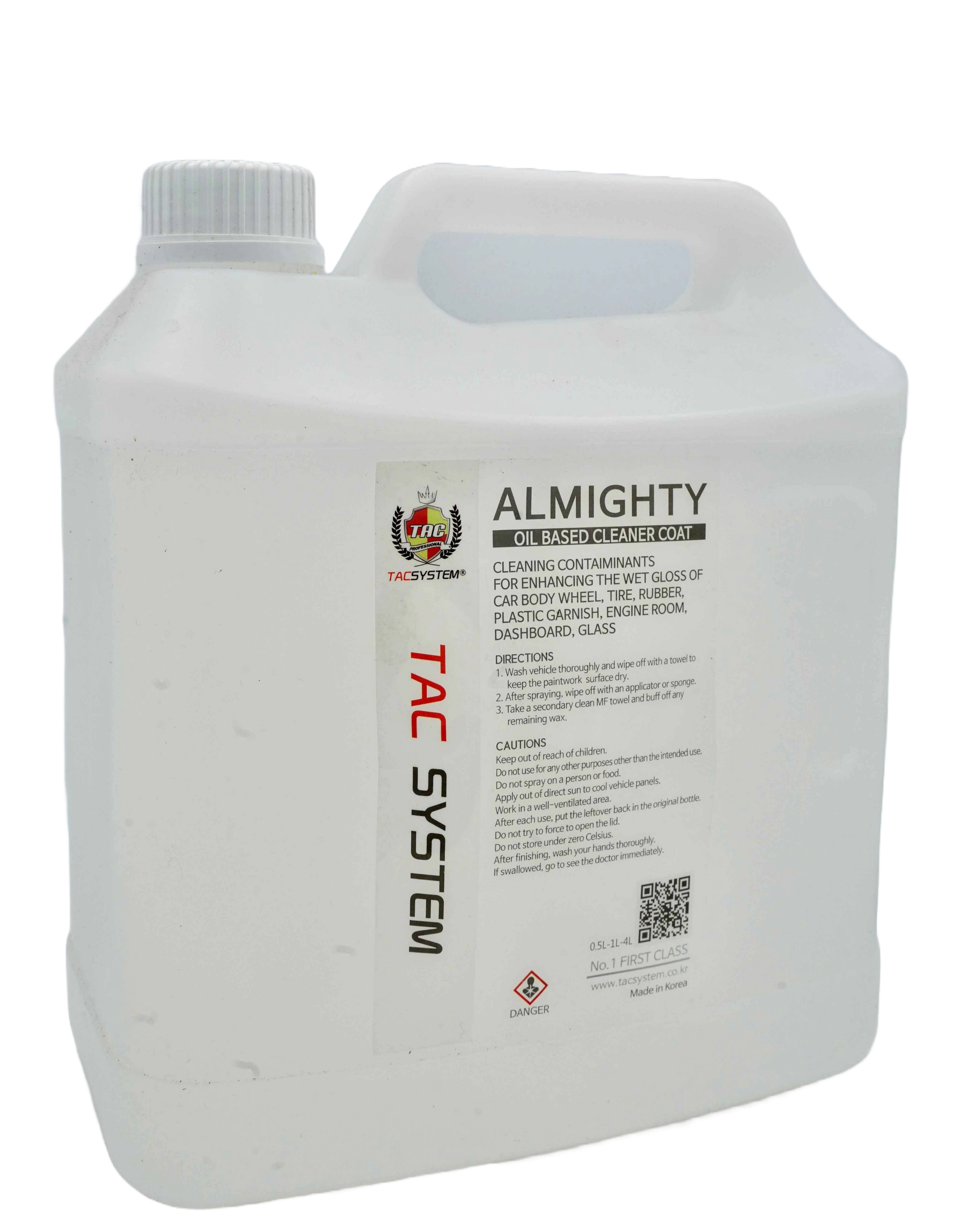 Tac System Almighty Surface Protector Cleaner - Quick-Apply Coating for All Surfaces